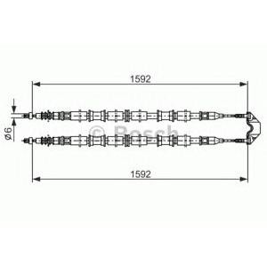 жило за ръчна спирачка BOSCH 1 987 482 102 
