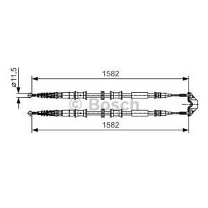 жило за ръчна спирачка BOSCH 1 987 482 138