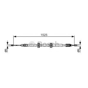 жило за ръчна спирачка BOSCH 1 987 482 142 
