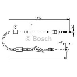 жило за ръчна спирачка BOSCH 1 987 482 176 