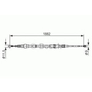 жило за ръчна спирачка BOSCH 1 987 482 193 
