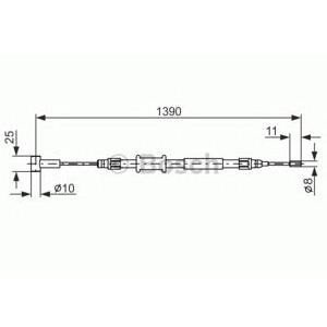 жило за ръчна спирачка BOSCH 1 987 482 213 