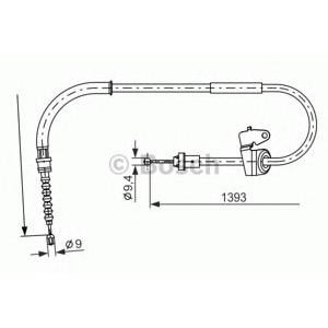жило за ръчна спирачка BOSCH 1 987 482 227 