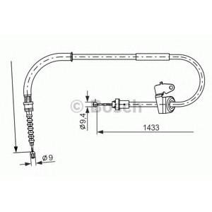 жило за ръчна спирачка BOSCH 1 987 482 231 