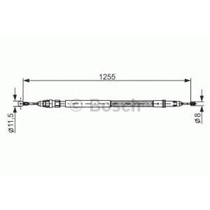 жило за ръчна спирачка BOSCH 1 987 482 235