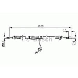 жило за ръчна спирачка BOSCH 1 987 482 281 