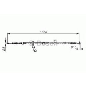 жило за ръчна спирачка BOSCH 1 987 482 297 