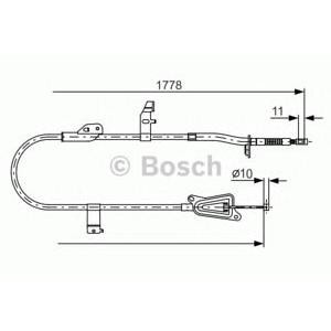 жило за ръчна спирачка BOSCH 1 987 482 304 