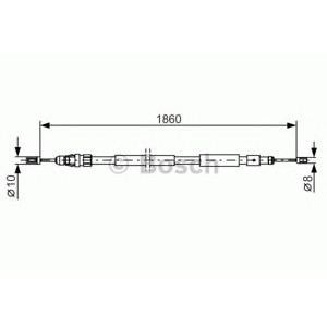 жило за ръчна спирачка BOSCH 1 987 482 319 