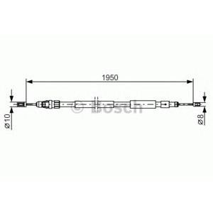 жило за ръчна спирачка BOSCH 1 987 482 320 