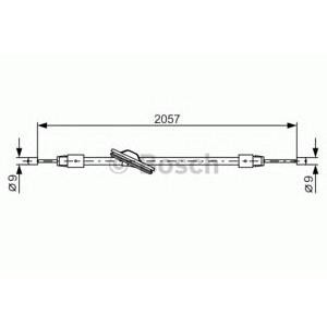 жило за ръчна спирачка BOSCH 1 987 482 331 