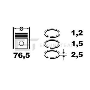 комплект сегменти ET ENGINETEAM R1006100 