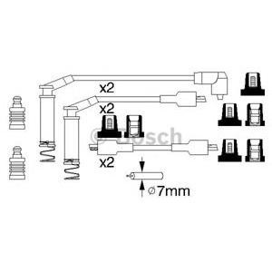 кабели за свещи - комплект запалителни кабели BOSCH 0 986 357 125 