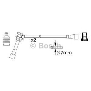 кабели за свещи - комплект запалителни кабели BOSCH 0 986 357 203 