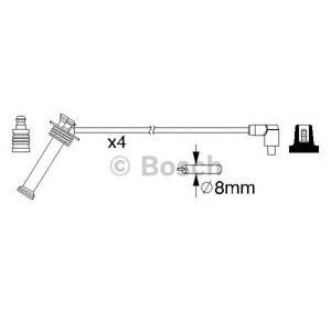 кабели за свещи - комплект запалителни кабели BOSCH 0 986 357 208 