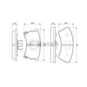 накладки BOSCH 0 986 424 006
