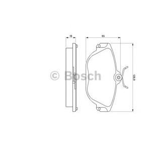 накладки BOSCH 0 986 424 016