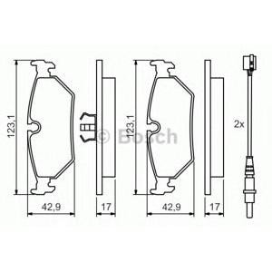 накладки BOSCH 0 986 424 027