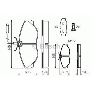накладки BOSCH 0 986 424 030