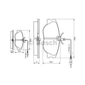 накладки BOSCH 0 986 424 033