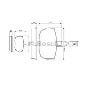 накладки BOSCH 0 986 424 044 
