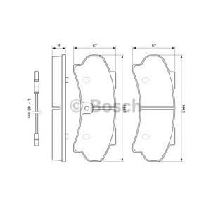 накладки BOSCH 0 986 424 046