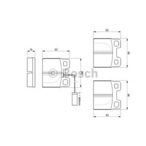 накладки BOSCH 0 986 424 049