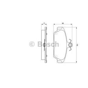 накладки BOSCH 0 986 424 092