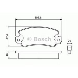 накладки BOSCH 0 986 424 098 