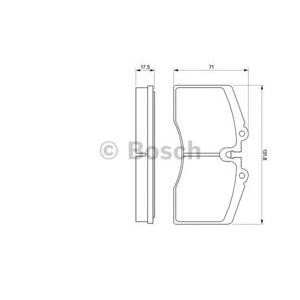 накладки BOSCH 0 986 424 119