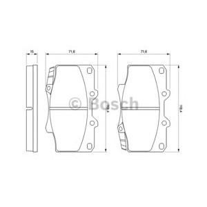 накладки BOSCH 0 986 424 134
