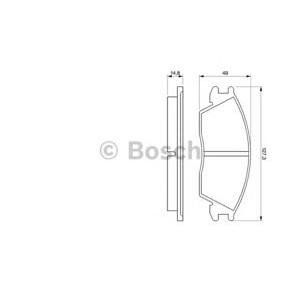 накладки BOSCH 0 986 424 135