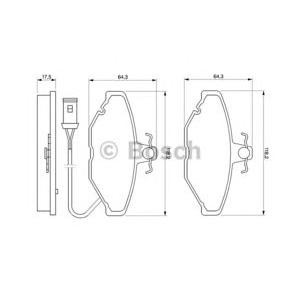 накладки BOSCH 0 986 424 151 