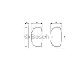накладки BOSCH 0 986 424 162 