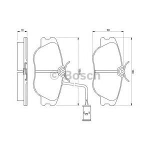 накладки BOSCH 0 986 424 167 