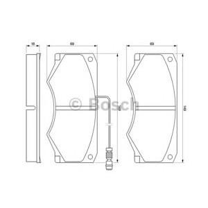 накладки BOSCH 0 986 424 176 