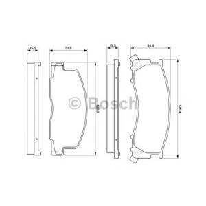накладки BOSCH 0 986 424 183 