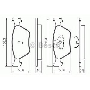 накладки BOSCH 0 986 424 200