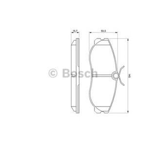 накладки BOSCH 0 986 424 204 