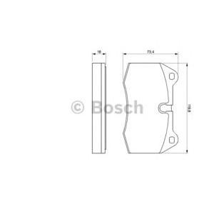накладки BOSCH 0 986 424 209
