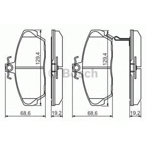 накладки BOSCH 0 986 424 214 