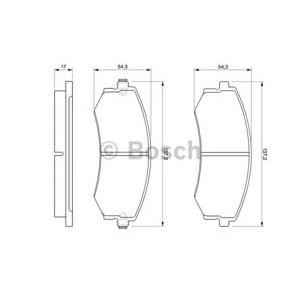 накладки BOSCH 0 986 424 215 