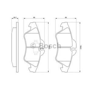 накладки BOSCH 0 986 424 218 