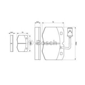 накладки BOSCH 0 986 424 240 