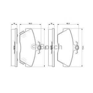 накладки BOSCH 0 986 424 244