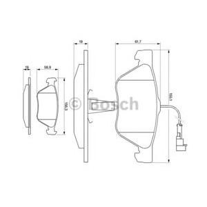 накладки BOSCH 0 986 494 004 