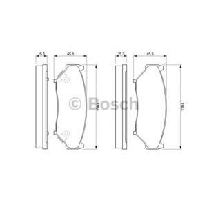 накладки BOSCH 0 986 424 251