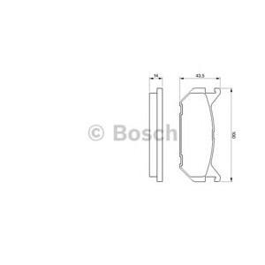 накладки BOSCH 0 986 424 266