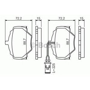 накладки BOSCH 0 986 424 267