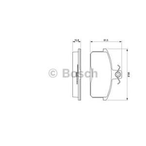 накладки BOSCH 0 986 424 274